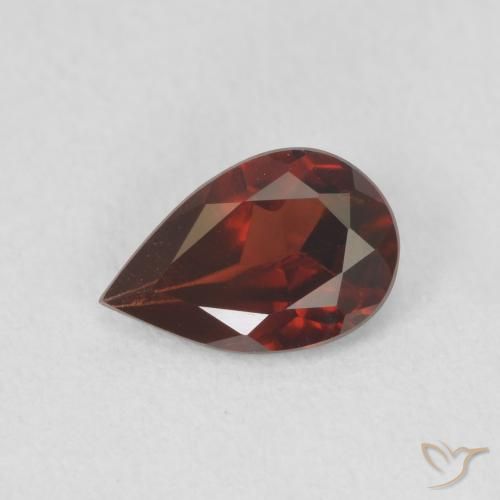 0.69ct Natural Rojo sangría Granate piropo, En forma de pera, VVS-VS