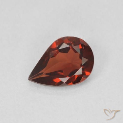 0.62ct Natural Rojo sangría Granate piropo, En forma de pera, VS