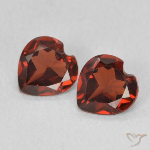 1.01ctw Natural Rojo grosella Granate piropo, Corazón, VVS-VS