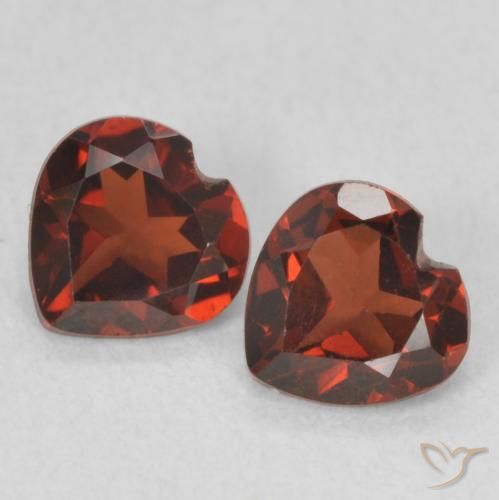1.02ctw Natural Rojo grosella Granate piropo, Corazón, VVS-VS