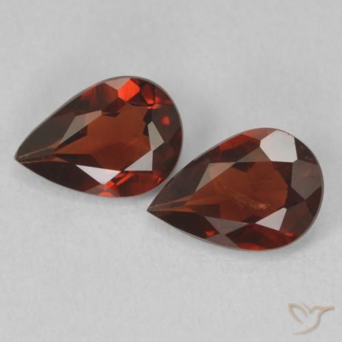 1.39ctw Natural Rojo sangre intenso Granate piropo, En forma de pera, VS