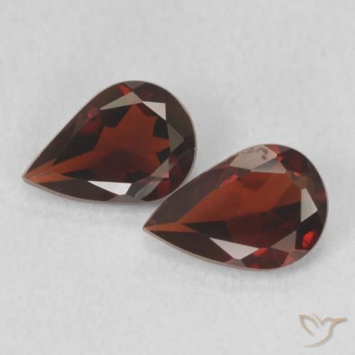 1.33ctw Natural Rojo grosella Granate piropo, En forma de pera, VVS-VS