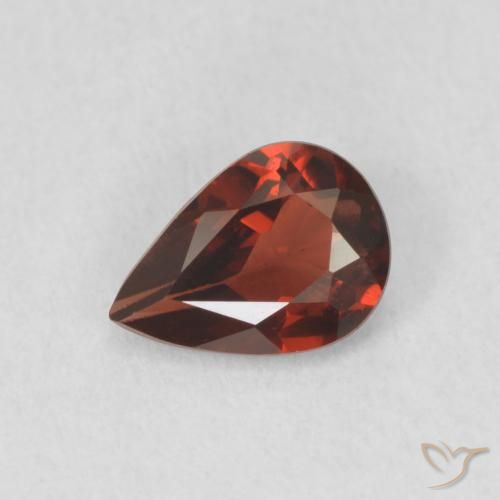 0.70ct Natural Rojo sangría Granate piropo, En forma de pera, VVS