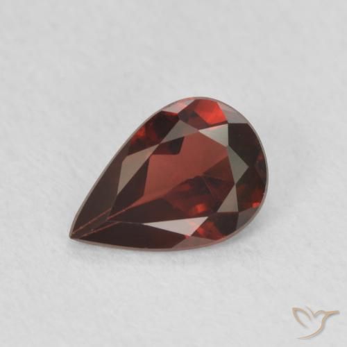 0.74ct Natural Rojo intenso Granate piropo, En forma de pera, VVS