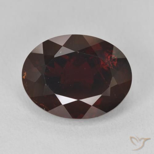 9.43ct Natural Rojo negruzco Granate piropo, Ovalada, VS-SI