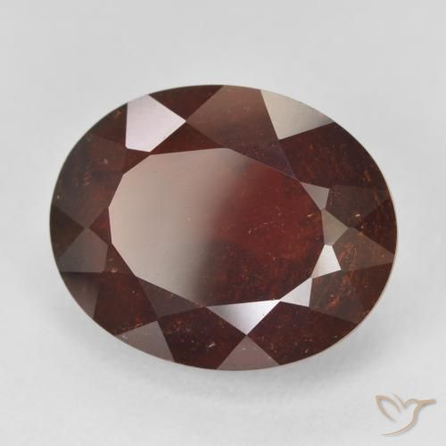 Granate piropo Rojo oscuro natural de 21.11 ct, Ovalada, VS-SI