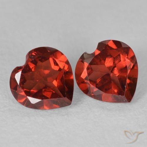 1.27ctw Natural Rojo claro Granate piropo, Corazón, VVS-VS