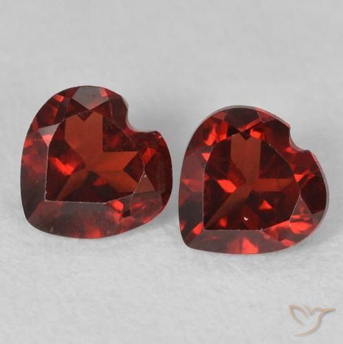 1.02ctw Natural Rojo oscuro Granate piropo, Corazón, VVS-VS