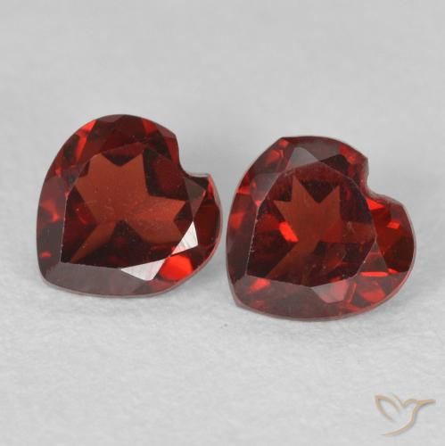 1.07ctw Natural Rojo sangría Granate piropo, Corazón, VS