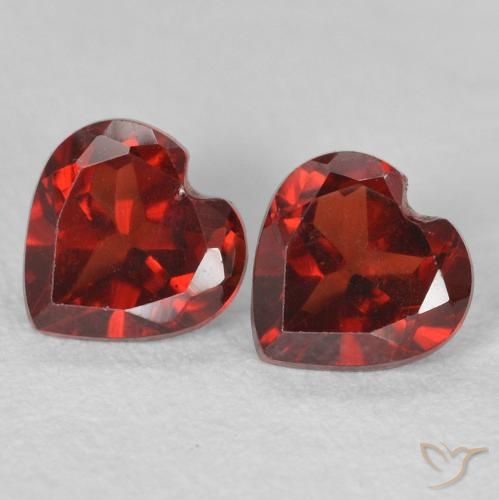 1.15ctw Natural Rojo grosella Granate piropo, Corazón, VVS-VS