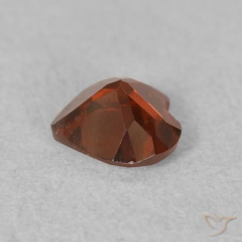 Granate piropo Rojo claro natural de 0.52 ct, Corazón, VVS-VS