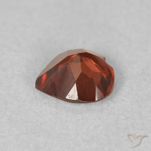 Granate piropo Rojo claro natural de 0.51 ct, Corazón, VVS-VS