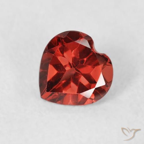 0.67ct Natural Rojo grosella Granate piropo, Corazón, VS