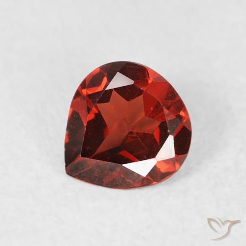 0.53ct Natural Rojo sangría Granate piropo, En forma de pera, VS