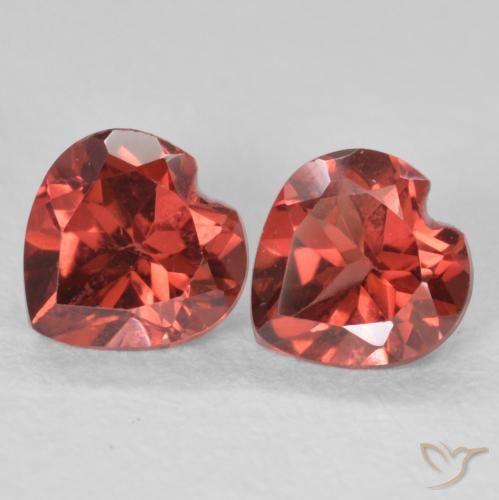 1.19ctw Natural Rojo oscuro Granate piropo, Corazón, VS