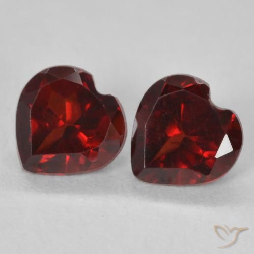 1.14ctw Natural Rojo oscuro Granate piropo, Corazón, VS