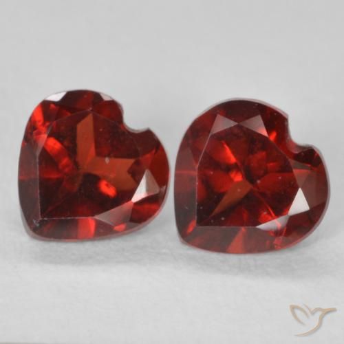 1.16ctw Natural Rojo medio Granate piropo, Corazón, VS