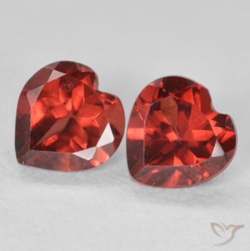 1.11ctw Natural Rojo grosella Granate piropo, Corazón, VS