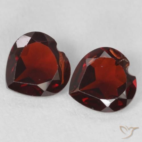 0.98ctw Natural Rojo medio Granate piropo, Corazón, VS