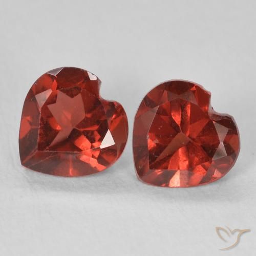 1.17ctw Natural Rojo grosella Granate piropo, Corazón, VVS-VS