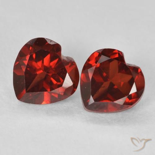 1.26ctw Natural Rojo grosella Granate piropo, Corazón, VVS-VS