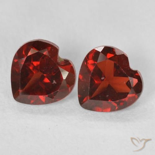 1.07ctw Natural Rojo medio Granate piropo, Corazón, VS