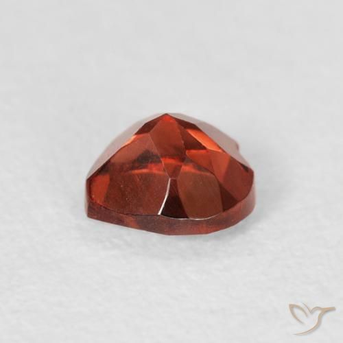 Granate piropo Rojo grosella natural de 0.60 ct, Corazón, VS