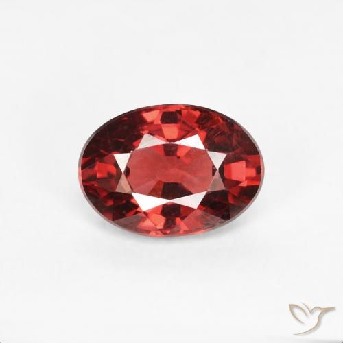 1.10ct Natural Rojo claro Granate piropo, Ovalada, VS