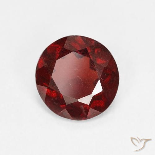 Granate piropo Rojo grosella natural de 1.14 ct, Redondo, VS