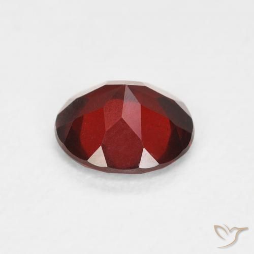 Granate piropo Rojo medio natural de 0.86 ct, Redondo, VS