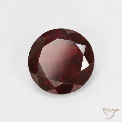 Granate piropo Rojo oscuro natural de 1.43 ct, Redondo, VS
