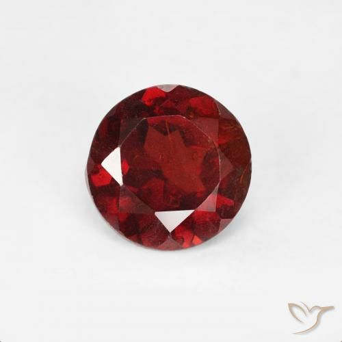 0.64ct Natural Rojo medio Granate piropo, Redondo, VS-SI