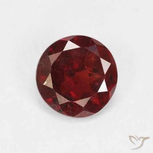 0.91ct Natural Rojo sangría Granate piropo, Redondo, VS-SI
