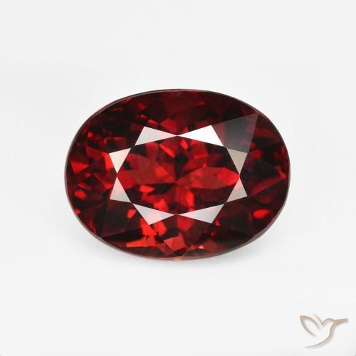 6.12ct Natural Rojo sangre intenso Granate piropo, Ovalada, VVS
