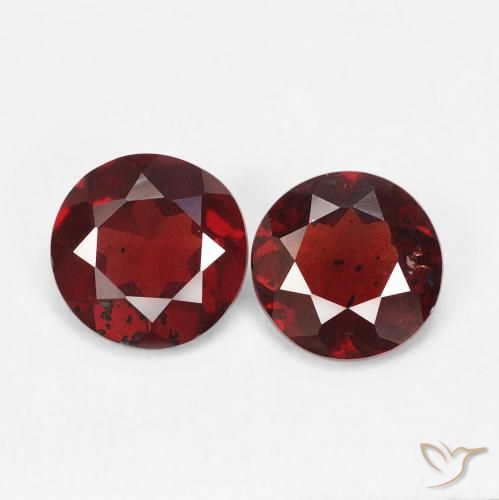 1.32ctw Natural Rojo sangría Granate piropo, Redondo, VS-SI