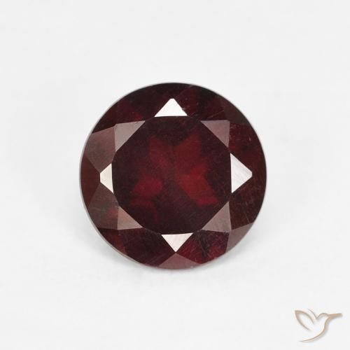 1.49ct Natural Rojo sangría Granate piropo, Redondo, VS