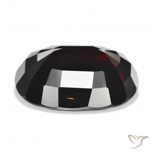 Granate piropo Rojo oscuro natural de 34.78 ct, Ovalada, VVS