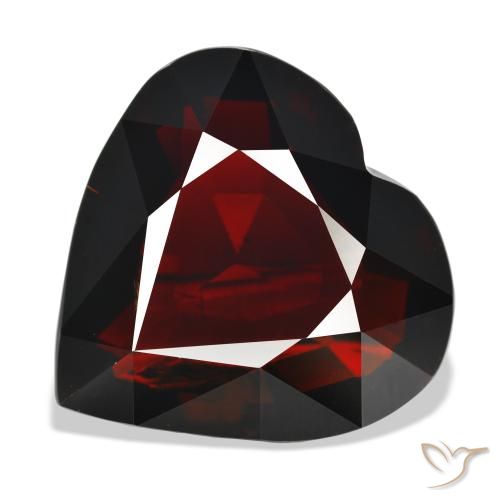 37.20ct Natural Rojo negruzco Granate piropo, Corazón, IF