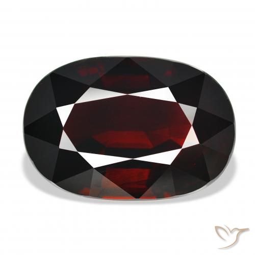 21.89ct Natural Rojo negruzco Granate piropo, Ovalada, IF