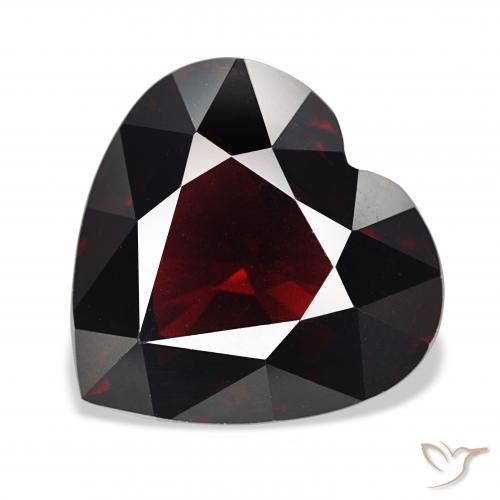 16.80ct Rojo oscuro Granate piropo, Corazón, VS