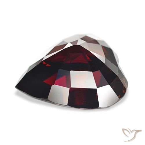 Granate piropo Rojo oscuro natural de 16.80 ct, Corazón, VS