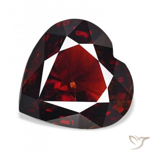 15.79ct Rojo oscuro Granate piropo, Corazón, VS