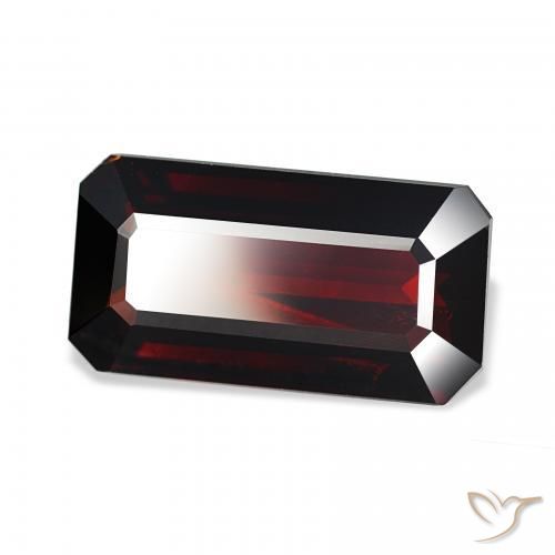Granate piropo Rojo oscuro natural de 10.49 ct, Corte Octágono / Esmeralda, VS