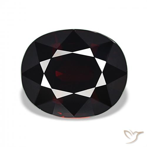 11.06ct Rojo oscuro Granate piropo, Ovalada, VVS