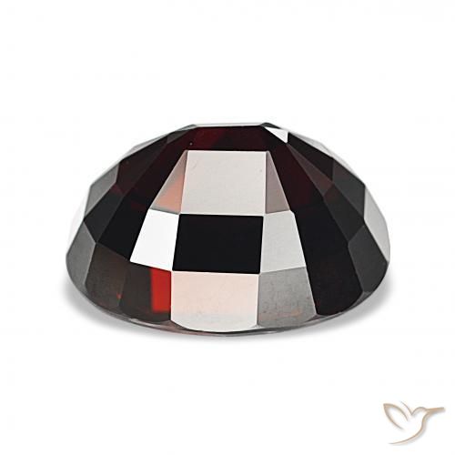 Granate piropo Rojo oscuro natural de 11.06 ct, Ovalada, VVS