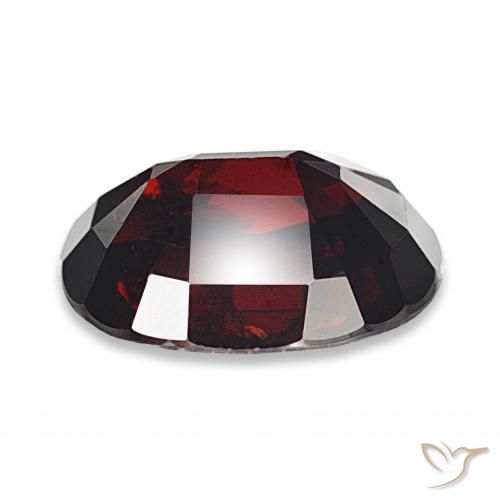 Granate piropo Rojo negruzco natural de 12.59 ct, Ovalada, SI-I1