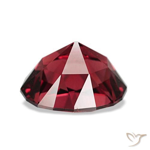 Granate piropo rojo natural de 3,12 ct, corte óvalo, VVS