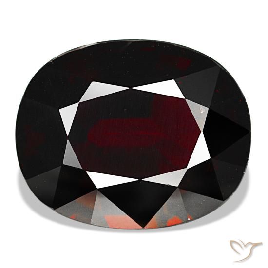 Granate piropo rojo natural de 14,91 ct, corte cojín, VS