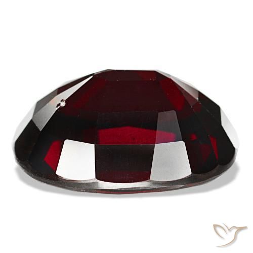 Granate piropo rojo natural de 14,91 ct, corte cojín, VS