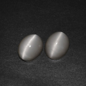 Gemas de quartz cat's eye crema natural de  ct, transparente, transparente / translúcido